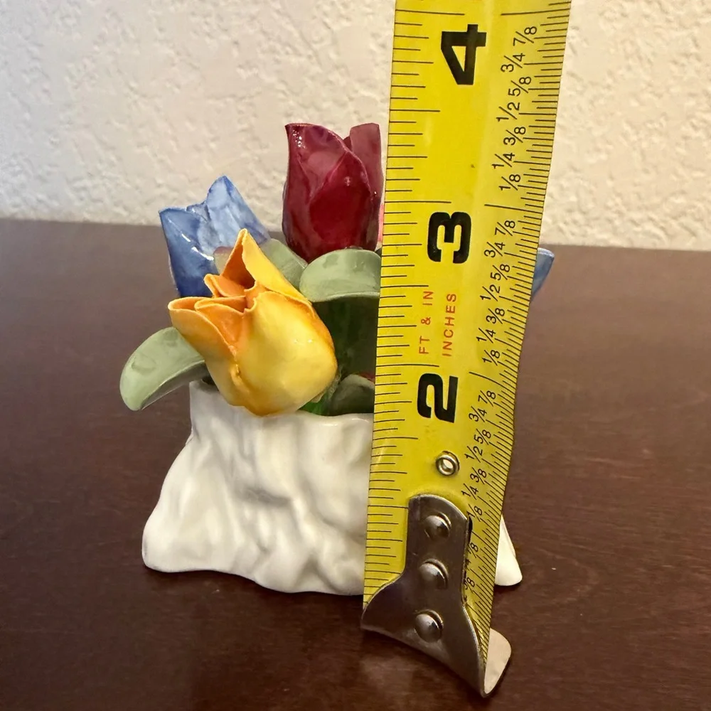 Vintage Aynsley England “May Tulip” Hand Molded Painted Bone China Figurine #876